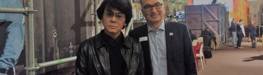Thomas und Hiroshi Ishiguro.